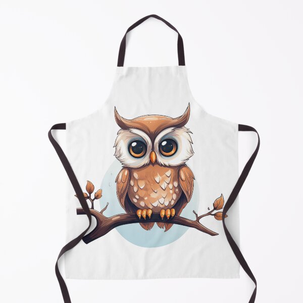 Item preview, Cute owl sitting on a branch designed and sold by HappyStickBike.