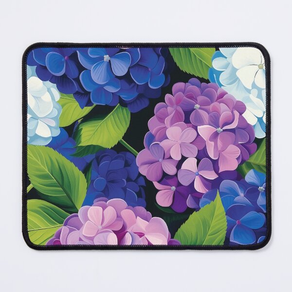Item preview, Hydrangea Tile 11: Blue Skies and Pastel Puffs Dancing in Nature's Confetti Bowl designed and sold by TheBrainArt.