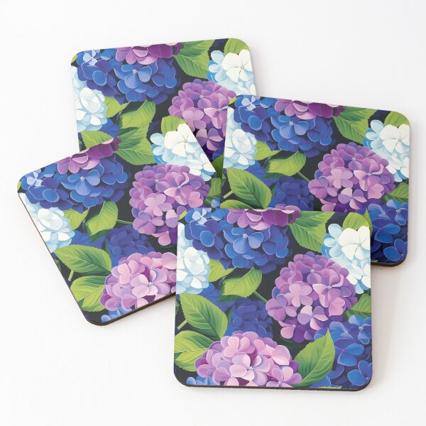 Item preview, Hydrangea Tile 11: Blue Skies and Pastel Puffs Dancing in Nature's Confetti Bowl designed and sold by TheBrainArt.