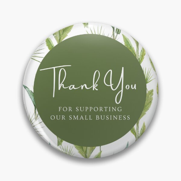 Item preview, Thank You for Supporting Our Small Business - Flower Pattern 07 designed and sold by LD-LailaDesign.