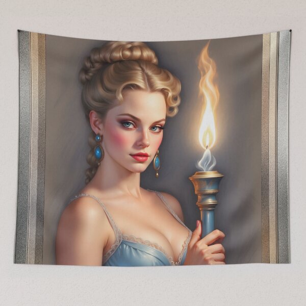 Item preview, I Found It Beautiful AI Concept Art Fantasy Portrait by Xzendor7 designed and sold by Xzendor7 Digital Art Creations.