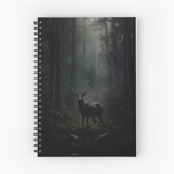 Item preview, Deer in the dark mystic forest designed and sold by Alexa53.