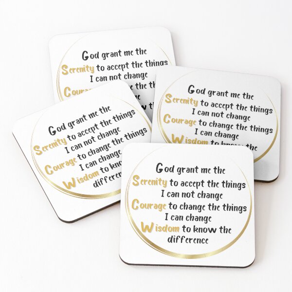 Item preview, Serenity Prayer Gold designed and sold by UnlockKnowledge.