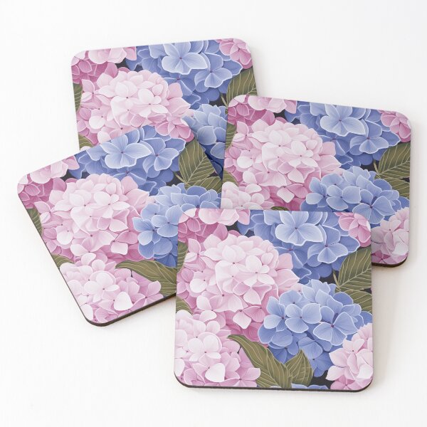 Item preview, Hydrangea Tile 12: Blue Skies and Pastel Puffs Dancing in Nature's Confetti Bowl designed and sold by TheBrainArt.