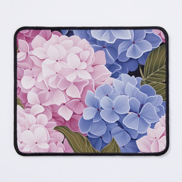 Item preview, Hydrangea Tile 12: Blue Skies and Pastel Puffs Dancing in Nature's Confetti Bowl designed and sold by TheBrainArt.