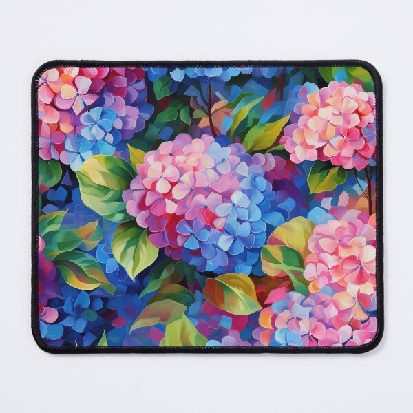 Item preview, Hydrangea Tile 13: Blue Skies and Pastel Puffs Dancing in Nature's Confetti Bowl designed and sold by TheBrainArt.