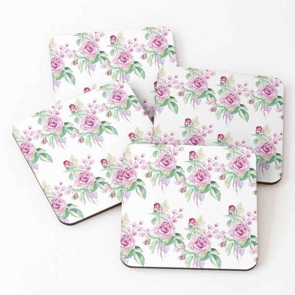 Item preview, Watercolor pink roses designed and sold by tapilipa.