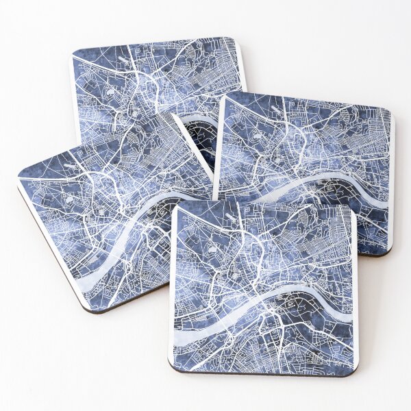 Item preview, Mapa de calles de Newcastle Inglaterra designed and sold by ArtPrints.