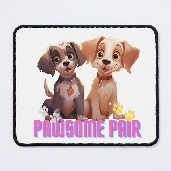 Item preview, Dogs T-shirts, Dogs lover T-shirts, Pawsome pair T-shirts designed and sold by Theerapol Buphasiri.