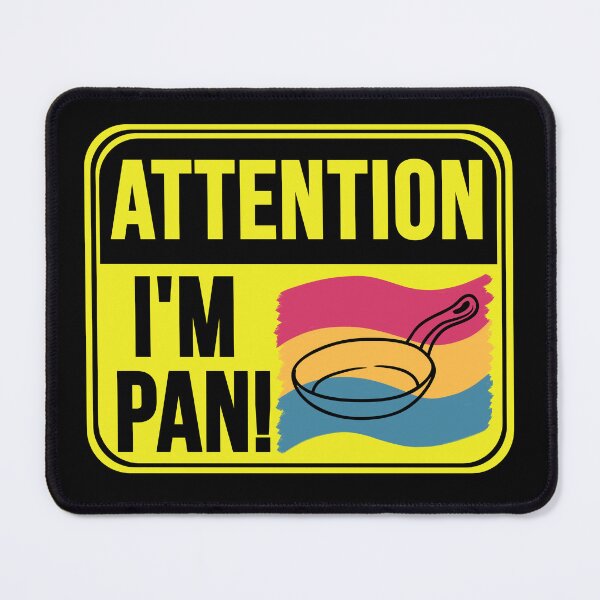 Aperçu de l'œuvre Je m'appelle Pan ! Drapeau de la fierté pansexuelle créée et vendue par MarkMySign.