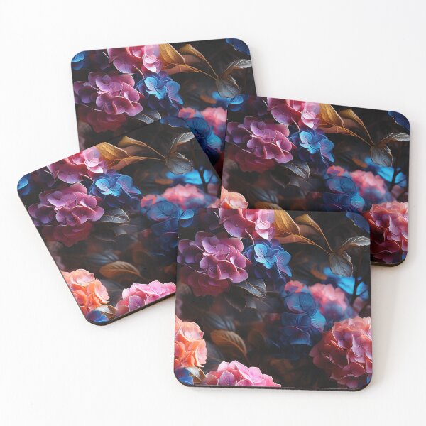 Item preview, Hydrangea Tile 15: Blue Skies and Pastel Puffs Dancing in Nature's Confetti Bowl designed and sold by TheBrainArt.