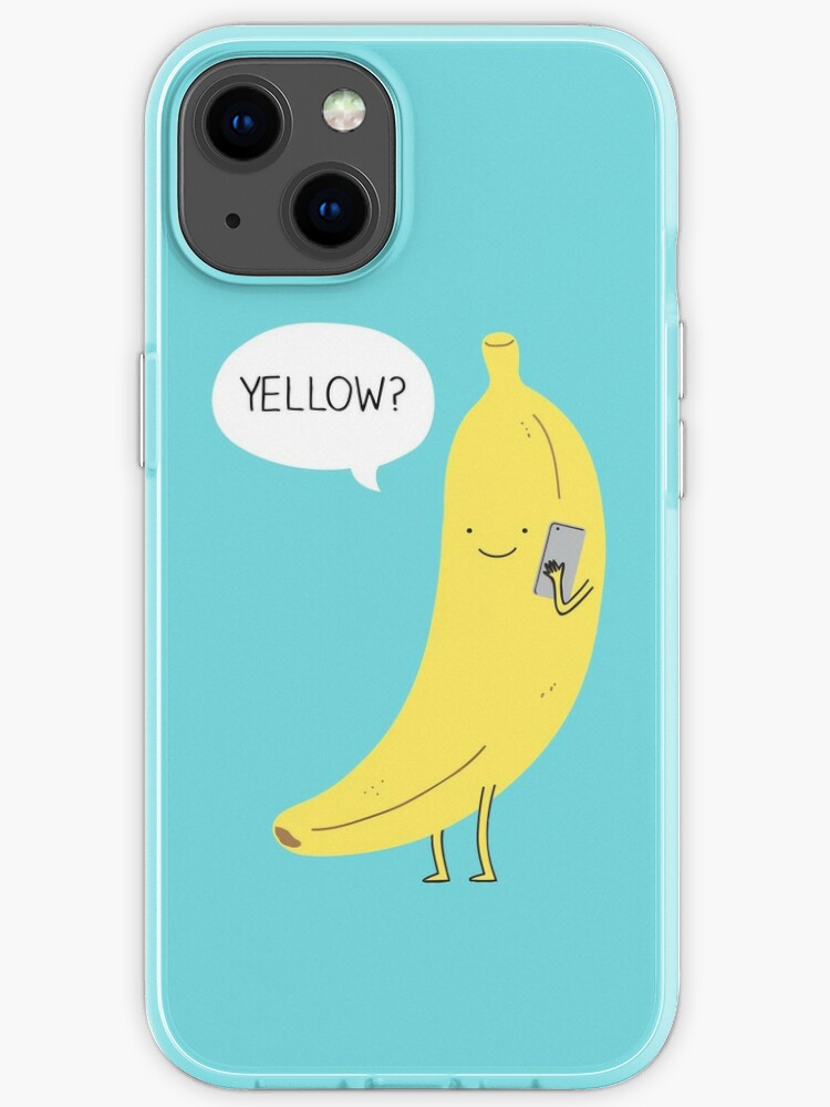 Banana On The Phone Iphone Case By Milkyprint Redbubble