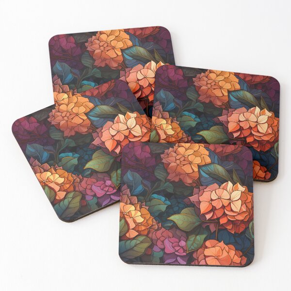 Item preview, Hydrangea Tile 16: Blue Skies and Pastel Puffs Dancing in Nature's Confetti Bowl designed and sold by TheBrainArt.