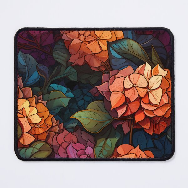 Item preview, Hydrangea Tile 16: Blue Skies and Pastel Puffs Dancing in Nature's Confetti Bowl designed and sold by TheBrainArt.