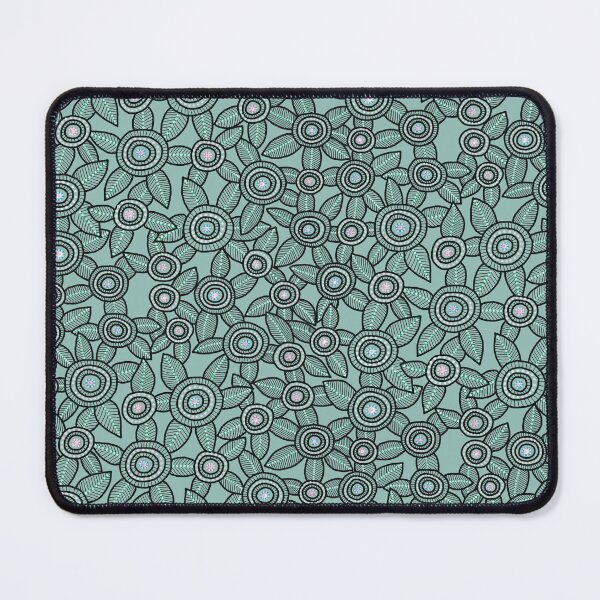 Item preview, NO AI ! Mint Color Dot Art Flowers designed and sold by ManonElmendorp.
