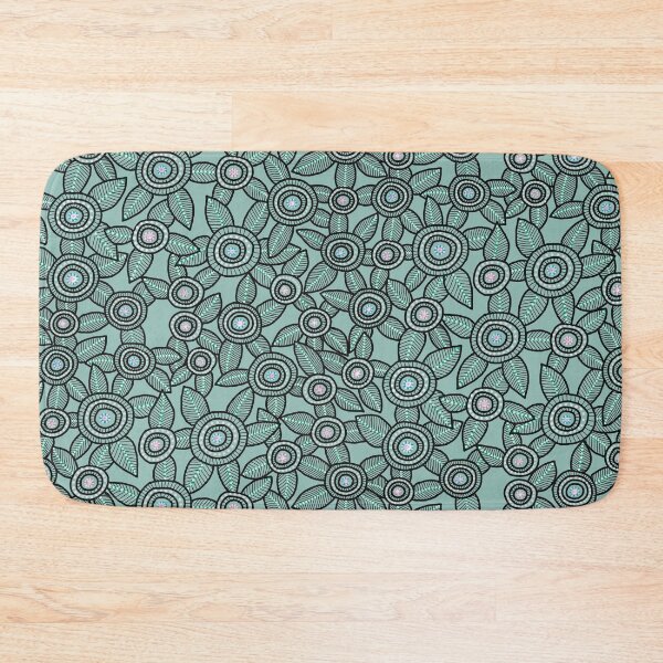 Item preview, NO AI ! Mint Color Dot Art Flowers  designed and sold by ManonElmendorp.