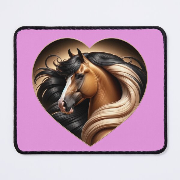 Item preview, Buckskin pinto heart designed and sold by critterpatchusa.