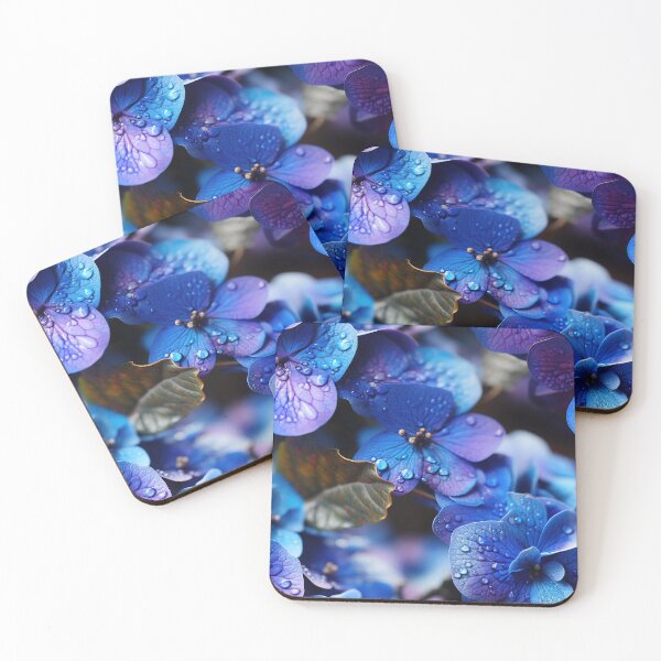 Item preview, Hydrangea Tile 17: Blue Skies and Pastel Puffs Dancing in Nature's Confetti Bowl designed and sold by TheBrainArt.