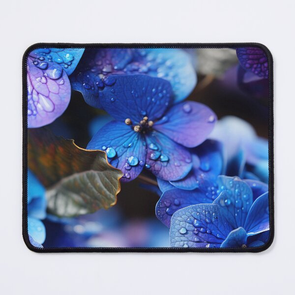 Item preview, Hydrangea Tile 17: Blue Skies and Pastel Puffs Dancing in Nature's Confetti Bowl designed and sold by TheBrainArt.
