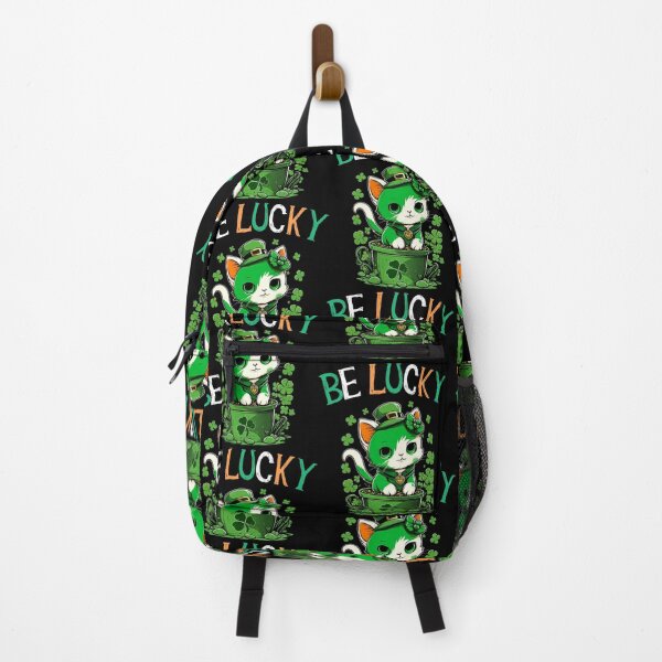 Item preview, Happy Saint Patrick's Day Shamrock Cat Lucky Cat Lover designed and sold by BalladOfZeus.