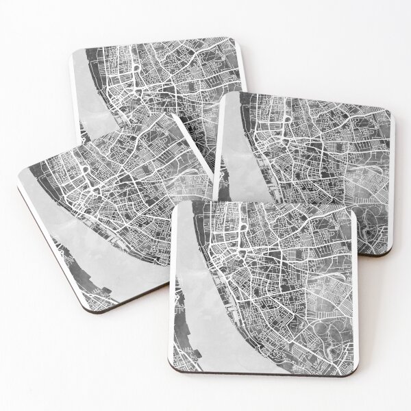 Item preview, Mapa de la ciudad de Liverpool Inglaterra designed and sold by ArtPrints.