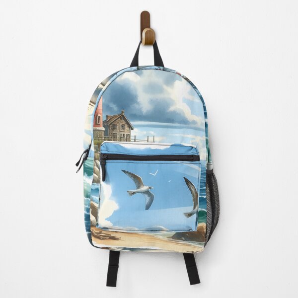 Item preview, Segelschiff am Leuchtturm designed and sold by pikeArt-Gallery.