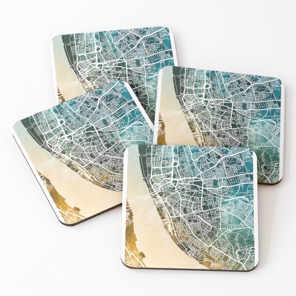 Item preview, Mapa de la ciudad de Liverpool Inglaterra designed and sold by ArtPrints.