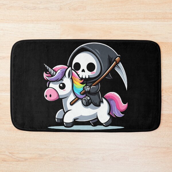 Item preview, Lindo unicornio montando segador designed and sold by Kawaii-n-Spice.