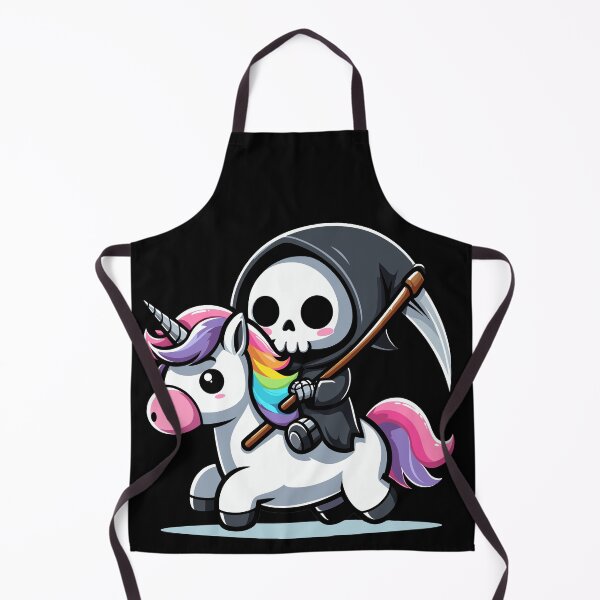 Item preview, Cute Reaper Riding Unicorn designed and sold by Kawaii-n-Spice.