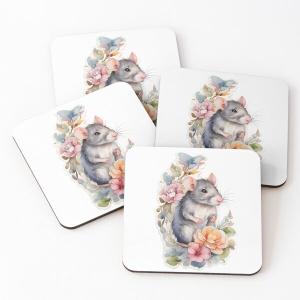 Item preview, Rat with Flower designed and sold by HOMETOWN86.