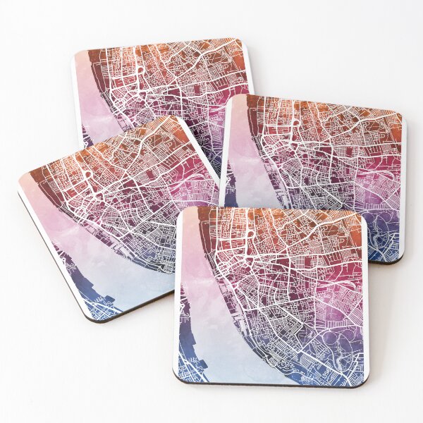 Item preview, Mapa de la ciudad de Liverpool Inglaterra designed and sold by ArtPrints.