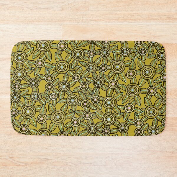 Item preview, NO AI ! Golden Yellow Color Dot Art Flowers  designed and sold by ManonElmendorp.