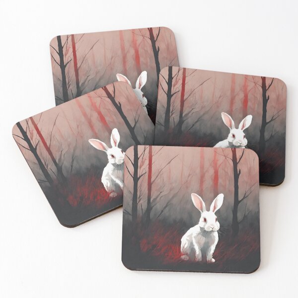 Item preview, Spooky White Rabbit designed and sold by LittleGoblinPrs.