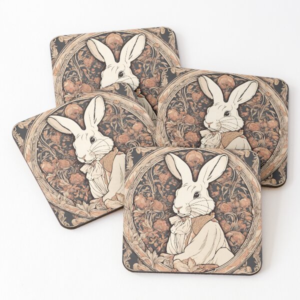 Item preview, Art Nouveau Rabbit 2 designed and sold by LittleGoblinPrs.