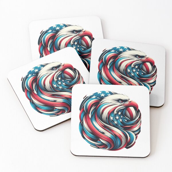 Item preview, American Eagle blended with American Flag Abstract Art designed and sold by Red, White & Blue Glory.