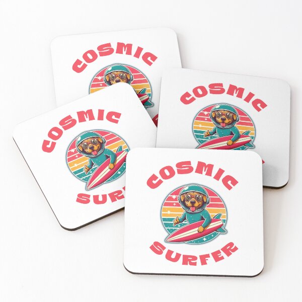 Item preview,  Space Surfer Dog Retro | Cosmic Surfer designed and sold by SnuggleSafari.