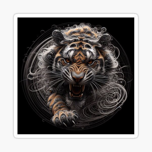 Vista previa del artículo con la obra «Tigre», diseñado y vendido por Eds-Art.
