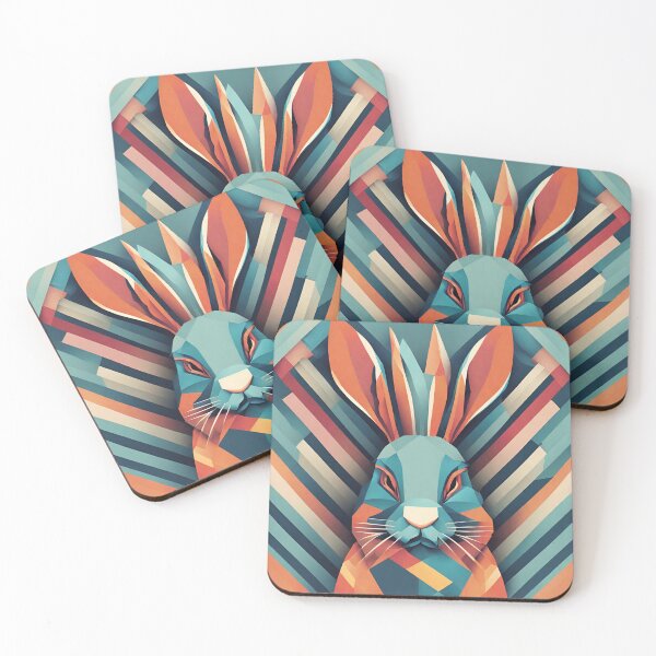Item preview, Art Deco Rabbit designed and sold by LittleGoblinPrs.