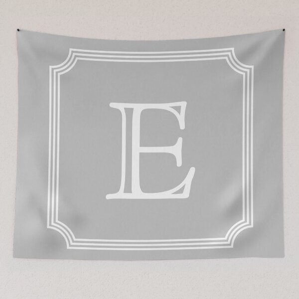 Item preview, Silver Gray Stylish And Elegant Monogram E designed and sold by rewstudio.