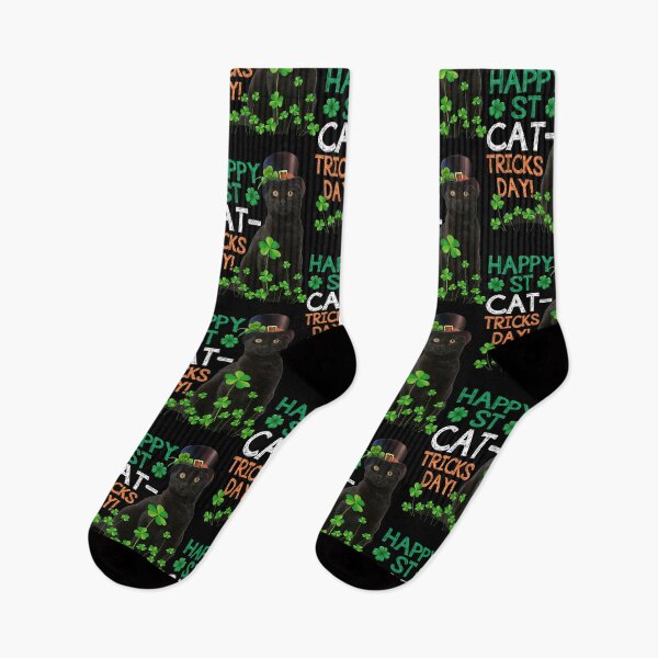 Item preview, Happy St Cat Tricks Day Cat Leprechaun Hat St Patrick's Day designed and sold by BalladOfZeus.