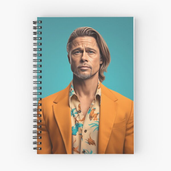 Item preview, Cyan Shadows: The Hyper-Realistic Edge of Brad Pitt designed and sold by ZuelowArt.