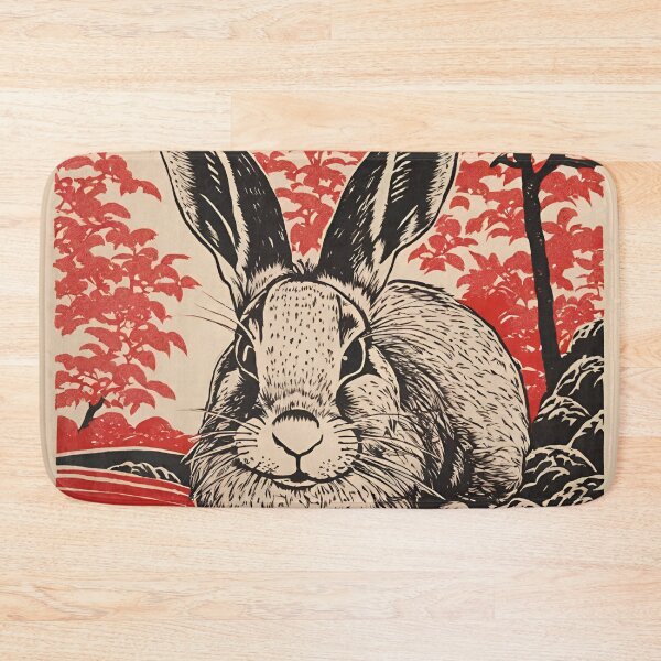 Item preview, Wood Block Rabbit designed and sold by LittleGoblinPrs.