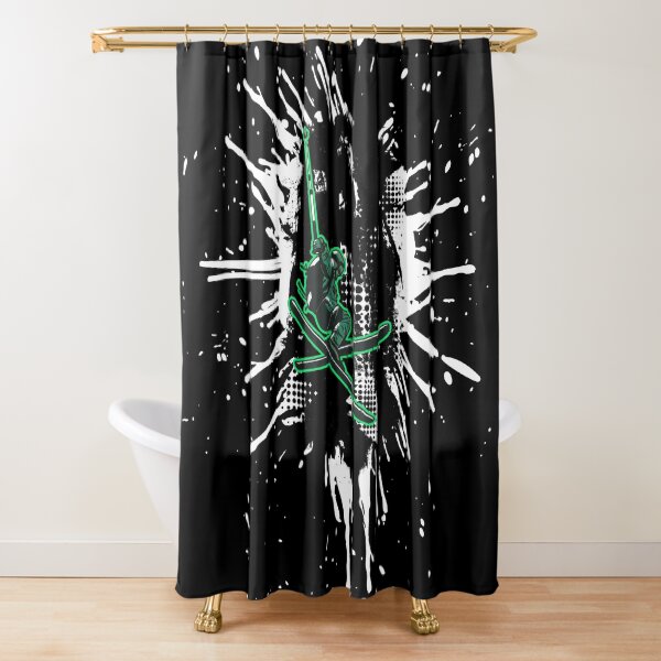 Skier Shower Curtain