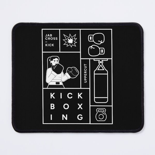 Item preview, Minimal Kickboxing Girl Aesthetic Boxing Woman Graphic Art designed and sold by marni graphics.