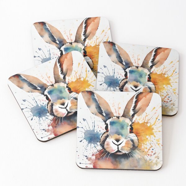 Item preview, Watercolor Rabbit designed and sold by LittleGoblinPrs.