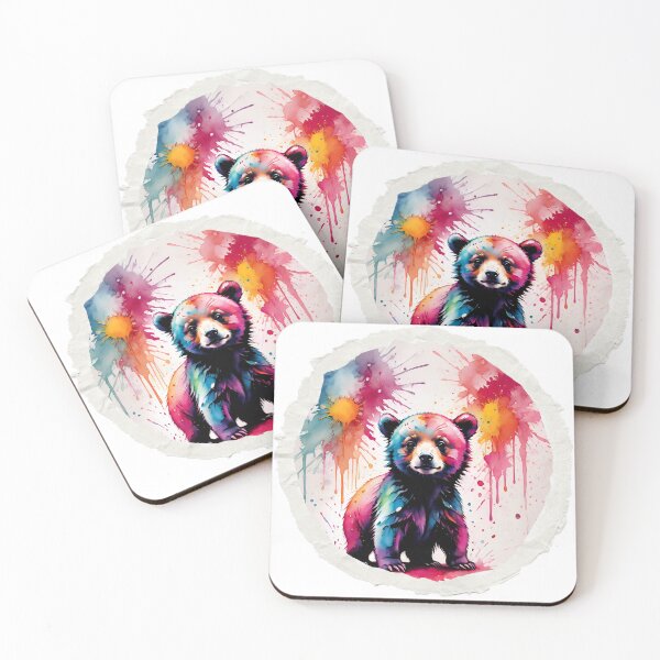 Item preview, Baby Bear Paint Splash Artwork  designed and sold by BotunPeony.