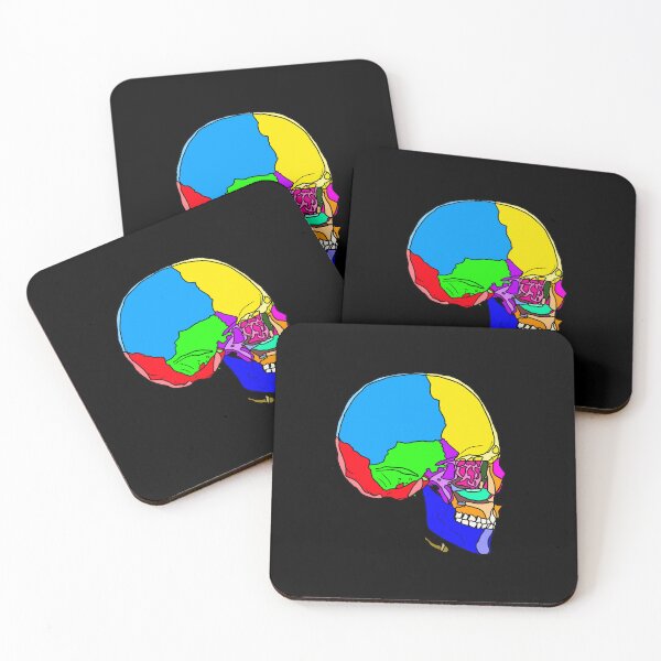 Item preview, A Skull with Colored Parts designed and sold by Vikyheliova.