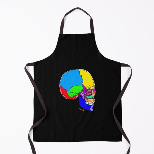 Item preview, A Skull with Colored Parts designed and sold by Vikyheliova.