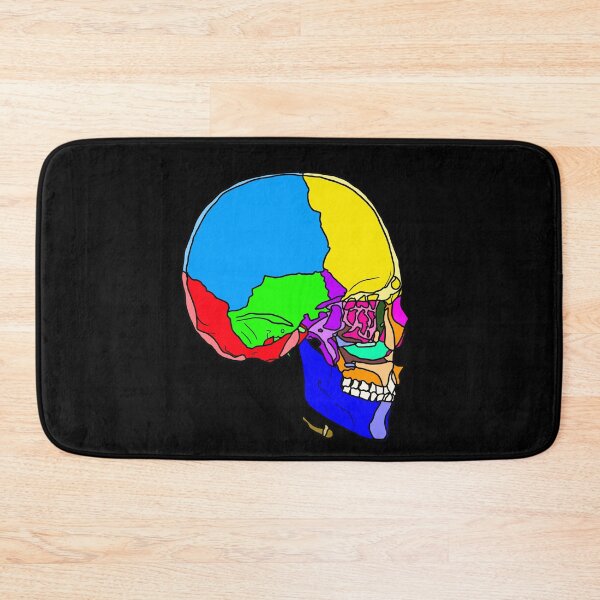Item preview, A Skull with Colored Parts designed and sold by Vikyheliova.
