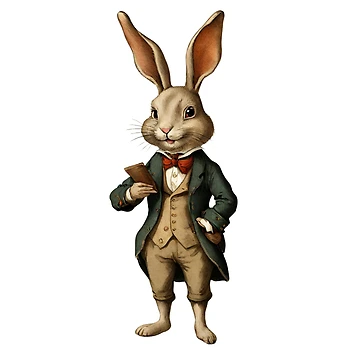 Artwork thumbnail, Dapper Rabbit by LittleGoblinPrs